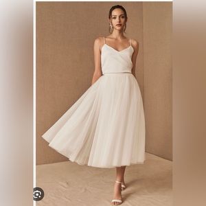 Nouvelle Amsale Nandita Tulle Midi Bridal Skirt